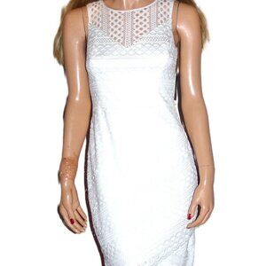Guess White Cut Outs Dress 4 NWT